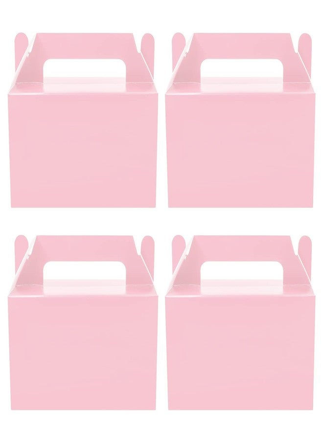 Oletx 50Pcs Pink Gable Boxes, 5.9'' Small Party Favor Treat Box, Goodie Box, Candy Box for Valentine's Day, Birthday, Baby Shower and Any Fun Occasion - Image 1
